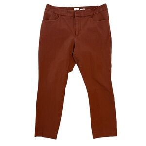 A New Day Burnt Orange Stretch Elastizado Cropped Pants Size 12